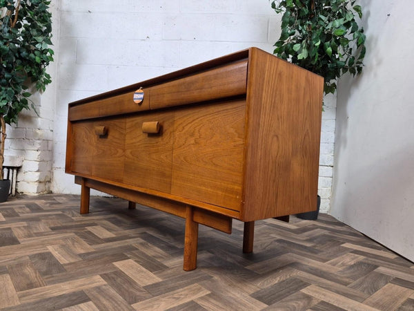 Vintage Mid-Century White & Newton Teak Sideboard Scandi Danish Retro MCM