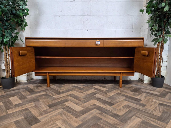 Vintage Mid-Century White & Newton Teak Sideboard Scandi Danish Retro MCM