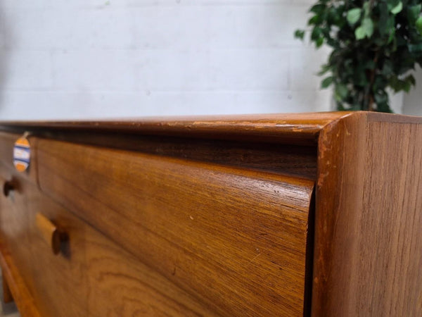 Vintage Mid-Century White & Newton Teak Sideboard Scandi Danish Retro MCM