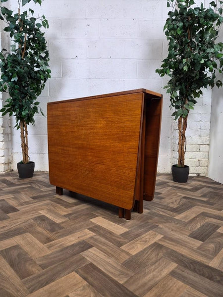 Vintage Mid-Century McIntosh Teak Dropleaf Gateleg Dining Table Retro Scandi MCM