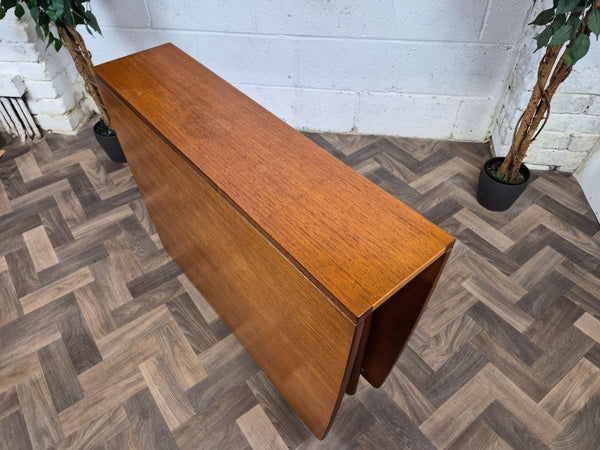 Vintage Mid-Century McIntosh Teak Dropleaf Gateleg Dining Table Retro Scandi MCM