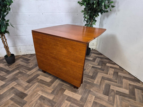 Vintage Mid-Century McIntosh Teak Dropleaf Gateleg Dining Table Retro Scandi MCM