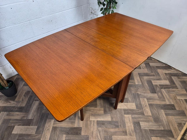 Vintage Mid-Century McIntosh Teak Dropleaf Gateleg Dining Table Retro Scandi MCM