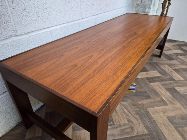Vintage Mid-Century Long Teak Coffee Table Scandi Danish Retro MCM