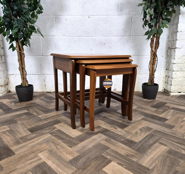 Vintage Mid-Century Sutcliffe Teak Nest Of Tables Danish Scandi Retro