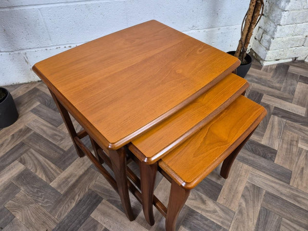 Vintage Mid-Century Sutcliffe Teak Nest Of Tables Danish Scandi Retro