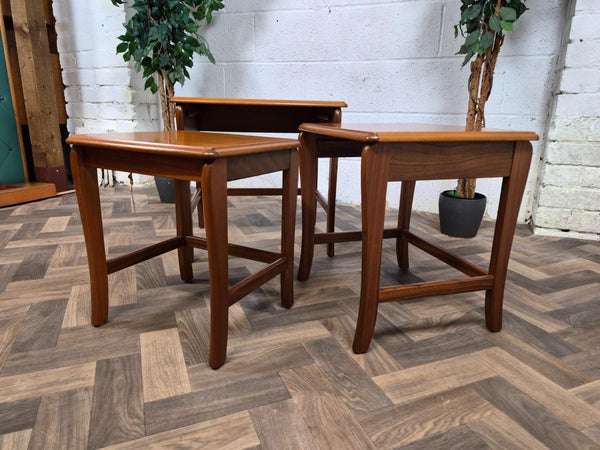 Vintage Mid-Century Sutcliffe Teak Nest Of Tables Danish Scandi Retro