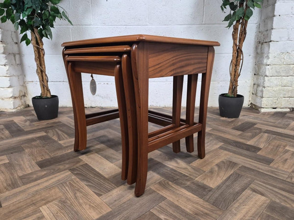 Vintage Mid-Century Sutcliffe Teak Nest Of Tables Danish Scandi Retro