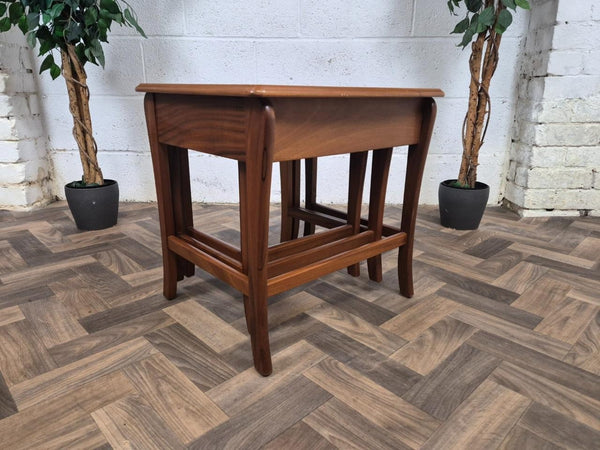 Vintage Mid-Century Sutcliffe Teak Nest Of Tables Danish Scandi Retro