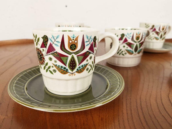 Vintage 1960's Palissy Contessa Tea Set 9 Pieces