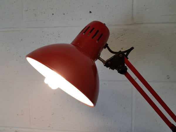Vintage Mid-Century Red Anglepoise Desk Lamp Retro